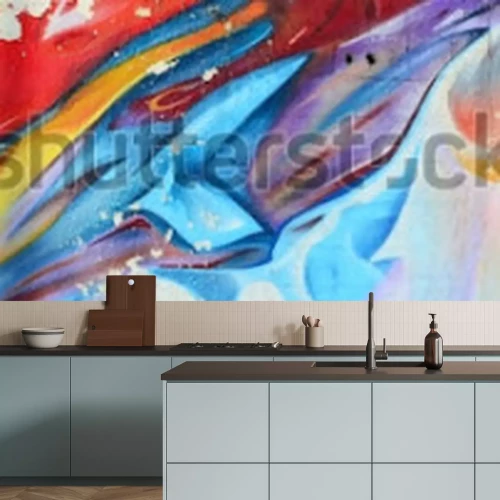 Fotobehang Abstracte graffiti