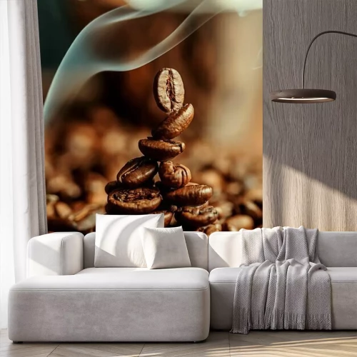 Fotobehang Koffiebonen