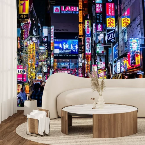 Fotobehang Straatreclame in Tokio