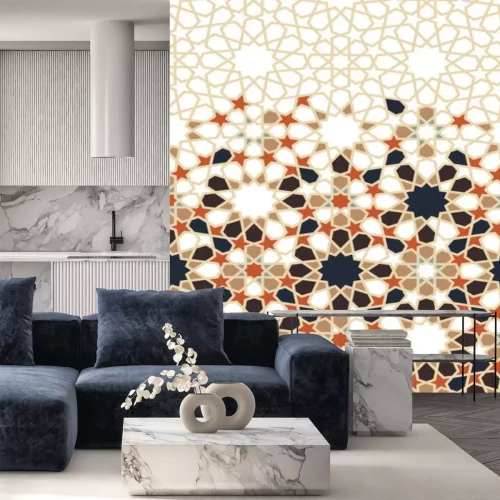 Sticker Een mozaïek van sterren