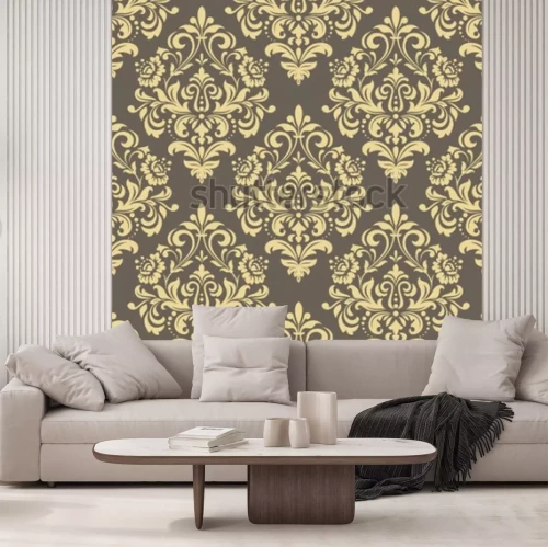 Fotobehang Barokke sierbloemen