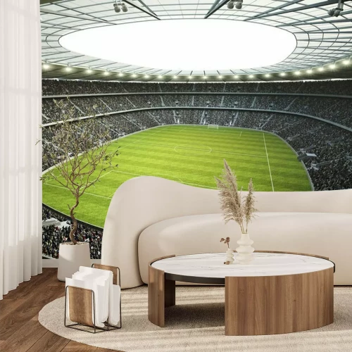 Fotobehang Het stadion vanuit het perspectief van de tribunes