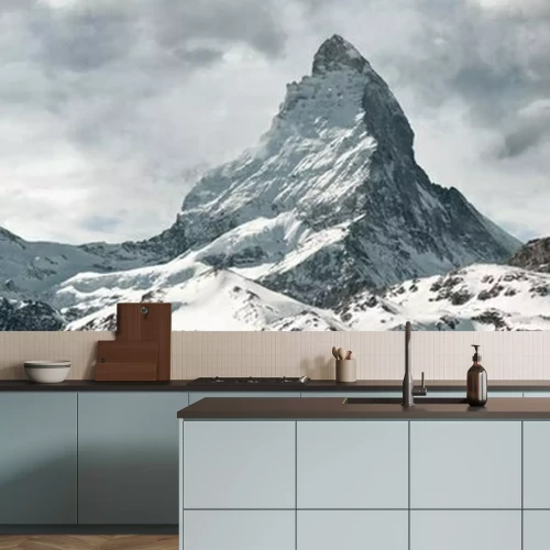 Fotobehang Panoramic view to the majestic Matterhorn mountain, Valais, Switzerland