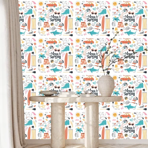 Behang Vakantiepatroon voor kinderen