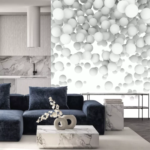 Fotobehang Vallende 3D ballen