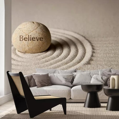 Sticker Geloven steen