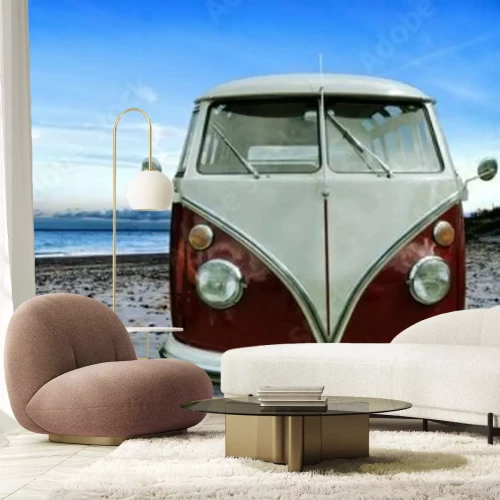 Fotobehang Urlaubsbus