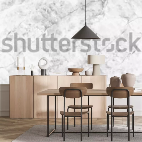 Sticker Uniform oppervlak dat grijs en wit marmer imiteert