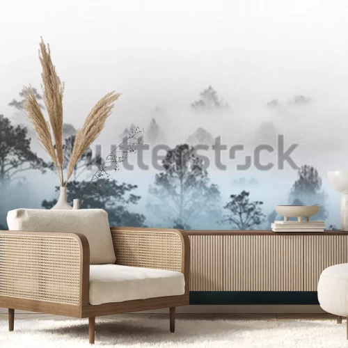 Fotobehang Jungle in de mist