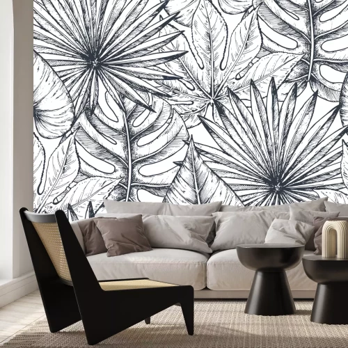 Fotobehang Natuur in zwart-wit