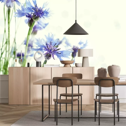 Sticker Bloemen geschilderd met aquarelverf