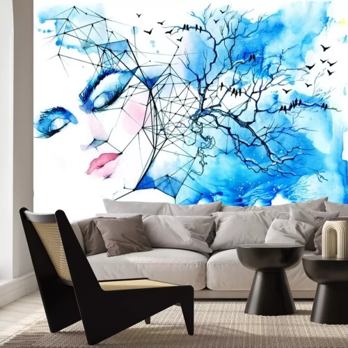 Sticker color winter night