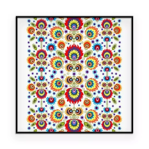 Poster polski WZOR ludowy bezszwowy