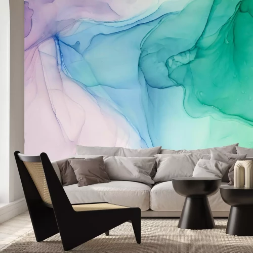 Fotobehang Kleurrijke inktvlekken