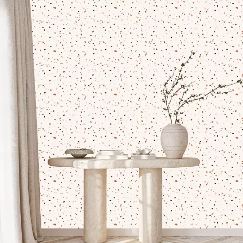 Behang Fijne rode stenen