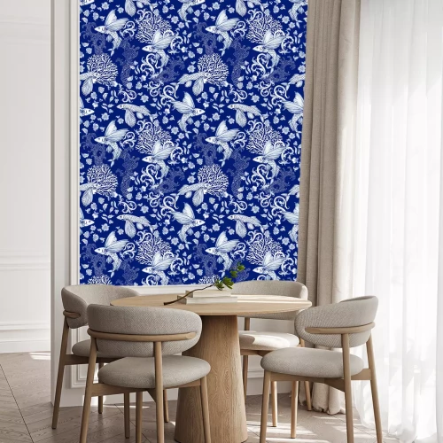 Behang Artistic sea ocean background in monochrome colors