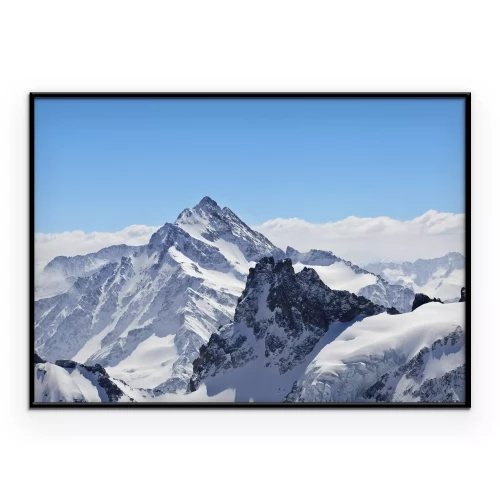 Poster Matterhorn in winterlandschap