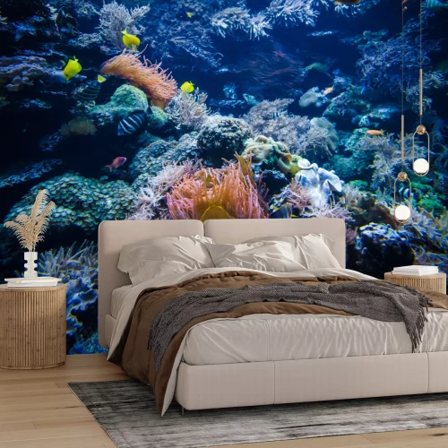 Fotobehang Zeezicht met vissen