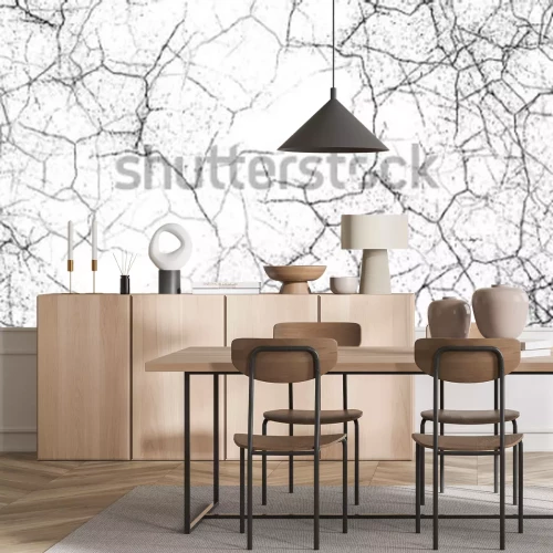 Fotobehang Wit gebarsten oppervlak