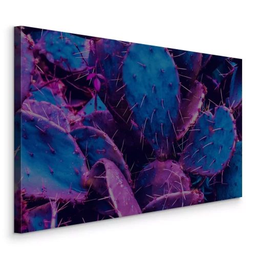 Canvas Neon cactussen