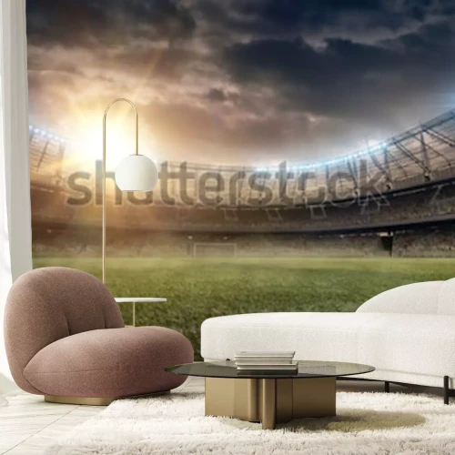 Fotobehang 3D sport in het stadion