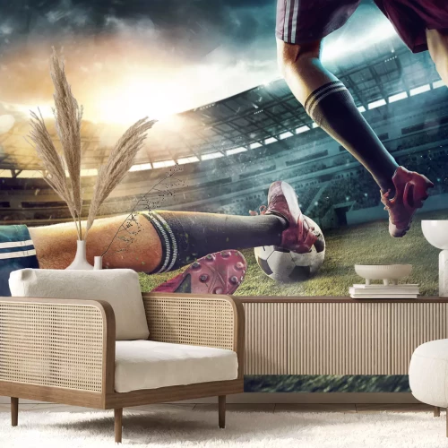 Sticker Voetbalwedstrijd