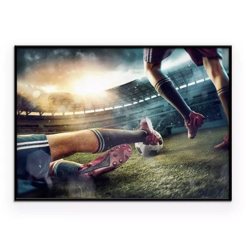 Poster Voetbalwedstrijd
