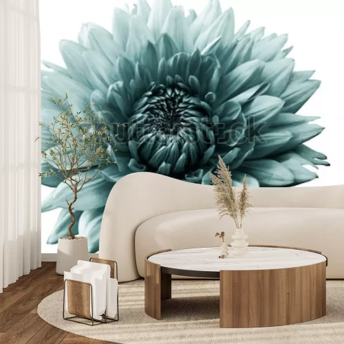 Sticker Een grote bloem op een witte achtergrond