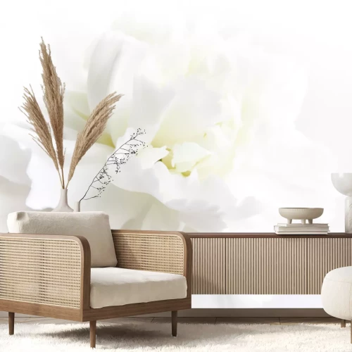 Sticker Witte bloemblaadjes