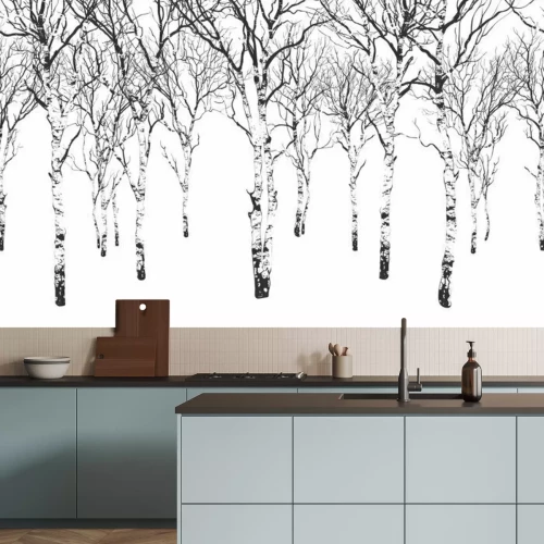 Fotobehang Birch Grove