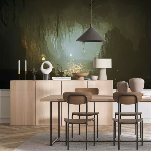 Fotobehang Fantasie grot