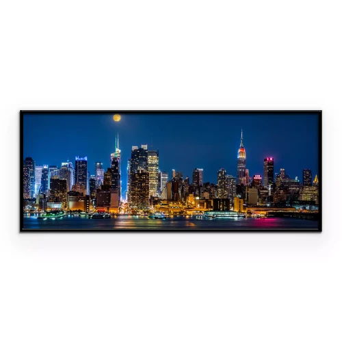 Poster De lichten van New York 's nachts