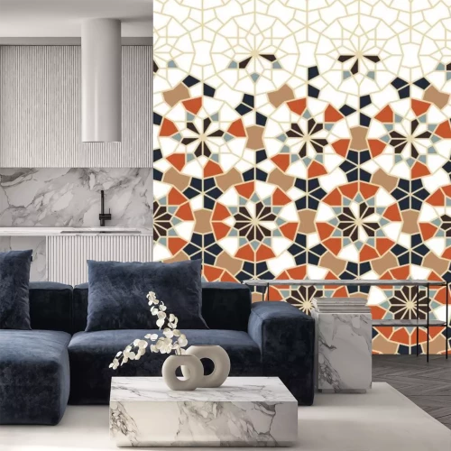 Sticker Een kleurrijk mozaïek