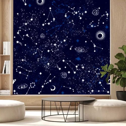 Sticker Outer space for children graphics met sterrenbeelden
