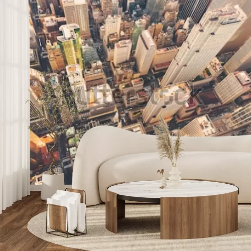 Fotobehang Manhattan vanuit vogelperspectief