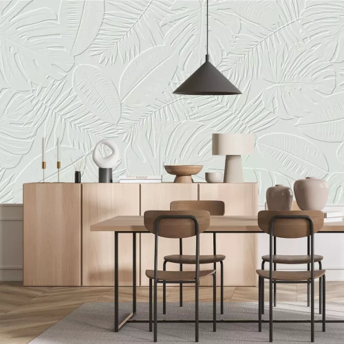 Fotobehang Calqueerpapier textuur van bladeren