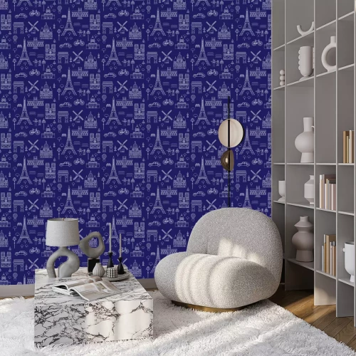 Behang Paris pattern seamless geometric design