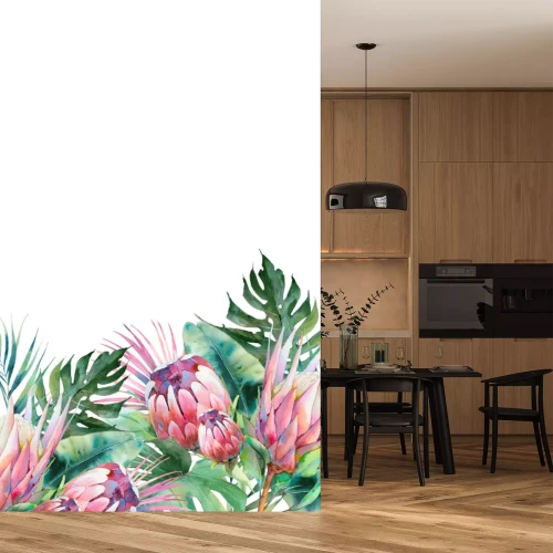 Fotobehang Planten en bloemen geschilderd met waterverf