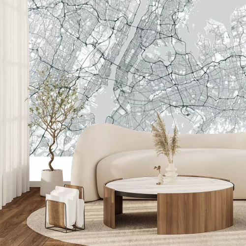 Fotobehang Stratenplan New York