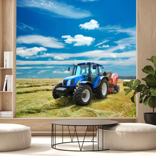 Fotobehang Tractor