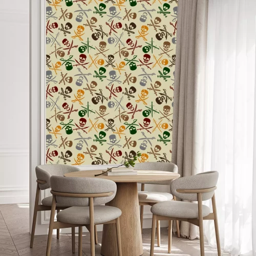 Behang Piraat symbolen