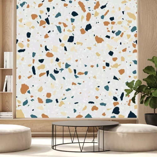 Fotobehang Kleurrijke terrazzokiezels