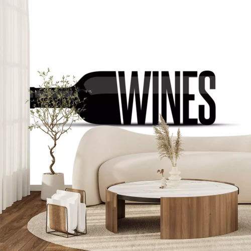 Sticker Wine Bottle Logo