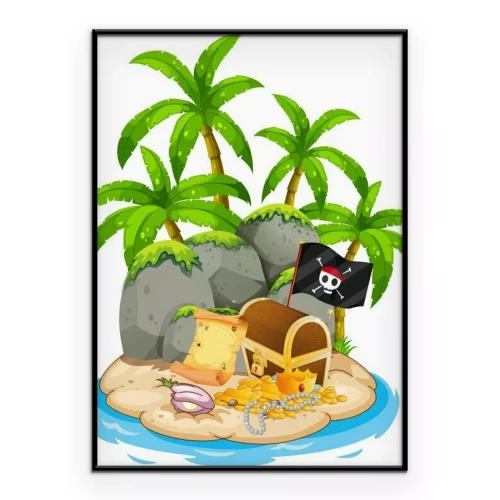 Poster Piratenschat op het eiland