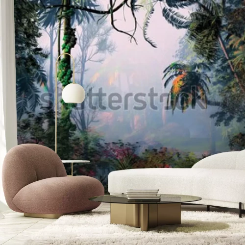 Fotobehang Tropisch bos