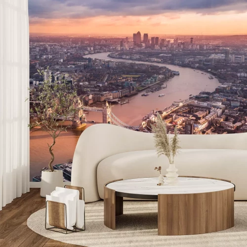 Fotobehang Londen skyline van boven