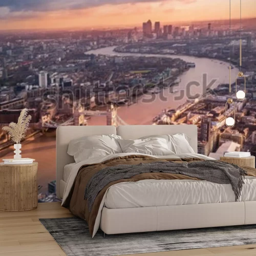 Fotobehang Londen skyline van boven