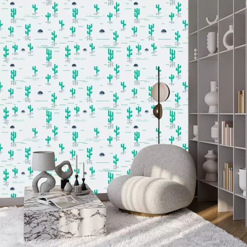 Behang flat desert seamless 