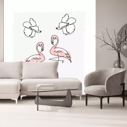 Sticker  Summer cartoon doodle hand drawn tropical vector elements