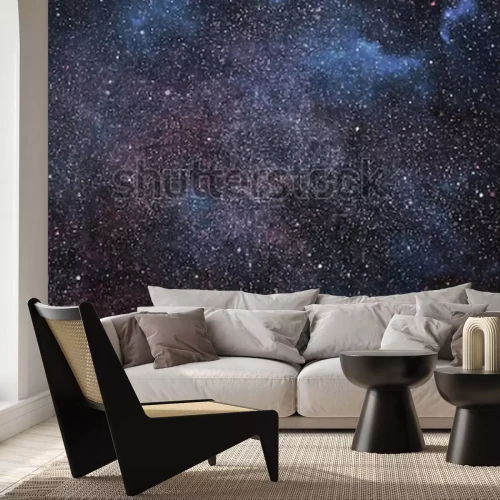 Sticker Ruimte gevuld met duizenden lichtpuntjes